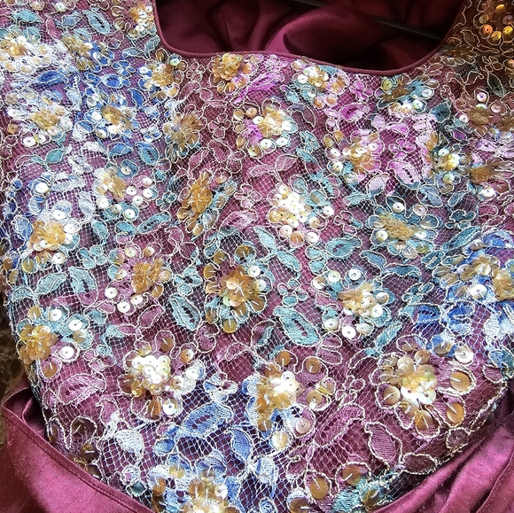 FABULOUS JONATHAN TAIT VINTAGE  TAFETTA PARTY DRESS!!! 👗 ❤️ 🩷 - Picture 15 of 16